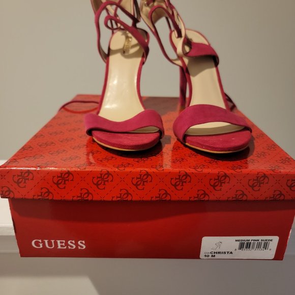 Guess Christa Medium Pink Suede - Picture 1 of 4